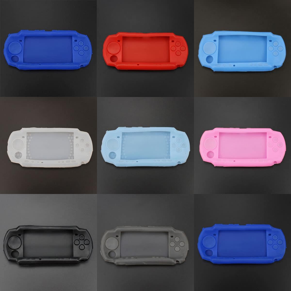 Soft Skin Silicone Cover Protector Rubber Body Cover Protective Case Shell for PSP 2000 3000 Console (Light Blue)