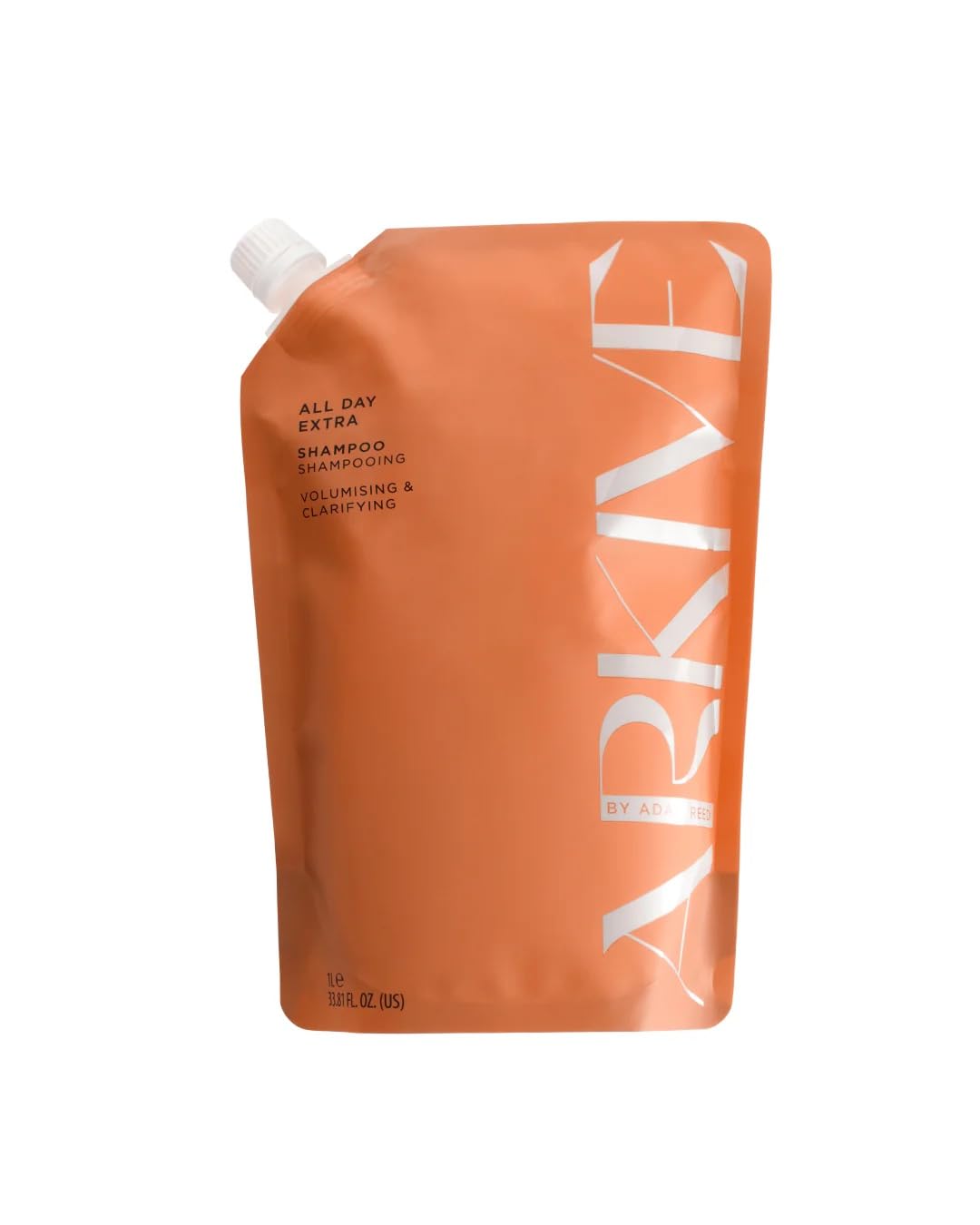 ARKIVE All Day Extra Shampoo, Volumising & Clarifying Cleanser with Baobab Oil, Protein & Amaranth Peptide, Boosts Bounce