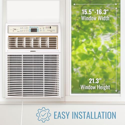 Keystone 10,000 BTU Slider Window Air Conditioner and Dehumidifier, 115V Air Conditioner Window Unit for Bedroom, Living Room, and Small-Medium Sized Rooms up to 450 Sq.Ft, 4-Way Air Direction Control - Image 6