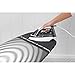 Brabantia Size D Ironing Board (53 x 18in) Heat Resistant Parking Zone, Black Frame, Non-Slip Feet, Suitable for Sit Down Ironing (Titan Oval)