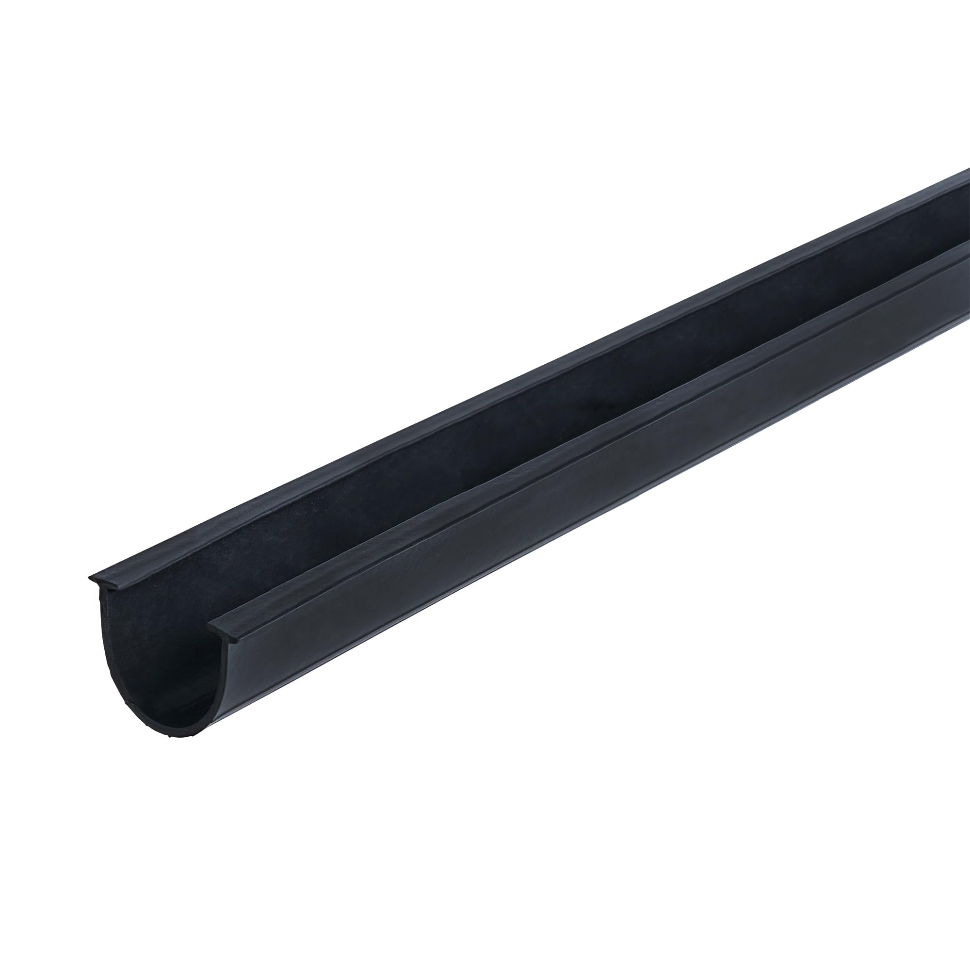 08462 18 ft. Black Vinyl Replacement Garage Door Bottom Seal