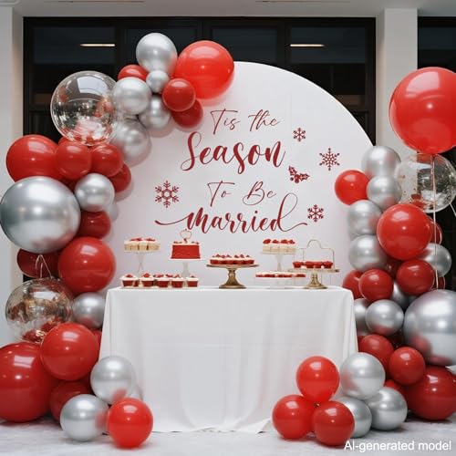 LANKBACK Tis the Season to be Married Decoración Navideña miniatura 3
