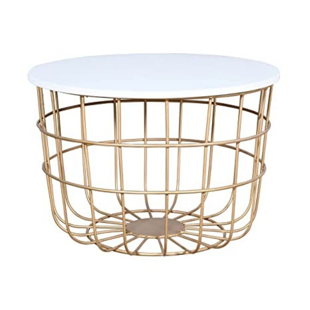 Priti- Round Golden Coffee Table for Living Room Central Table- Golden (Engineered Wood) (B0993PVN38) Amazon Price History, Amazon Price Tracker