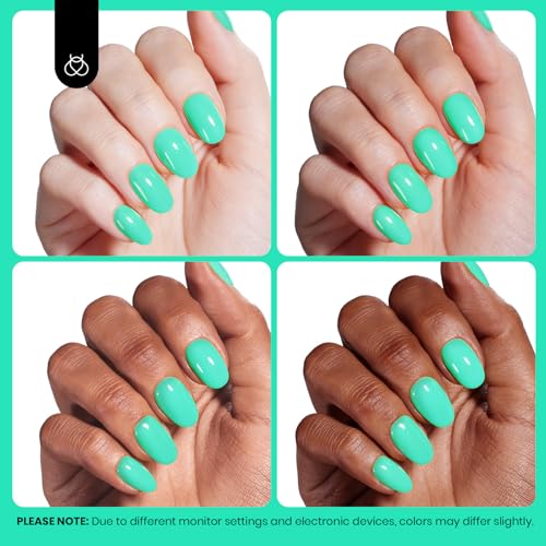 Image of Beetles Green Gel Polish HEMA-Free Cascade Green Gel Nail Polish Soak Off Uv LED Nail Lamp 8ml DIY Home Manicure Salon Gift for Women Island Reverie