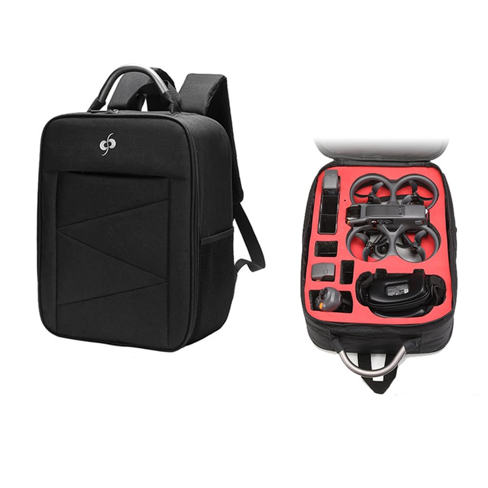 Custodia da trasporto zaino per DJI Avata 2, custodia protettiva da viaggio portatile per drone Avata 2/Fly More Combo, per occhiali 3, custodia organizer per accessori per telecomando FPV