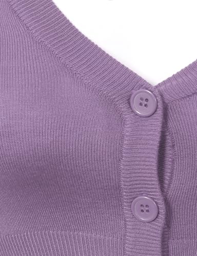 Image of Allsense Women's Cropped Bolero Shrug Cardigan | 3 /4 Sleeve, Button Down, Lightweight Knit Sweater