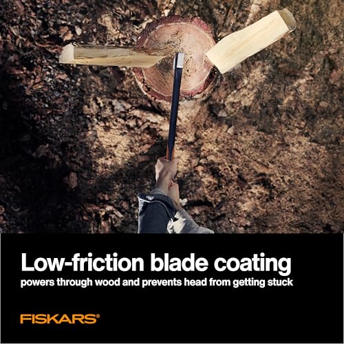 Image of Fiskars X17 Splitting Axe, Tree Branch Cutter and Wood Splitter (23.5-Inch Axe) with Shock-Absorbing Handle