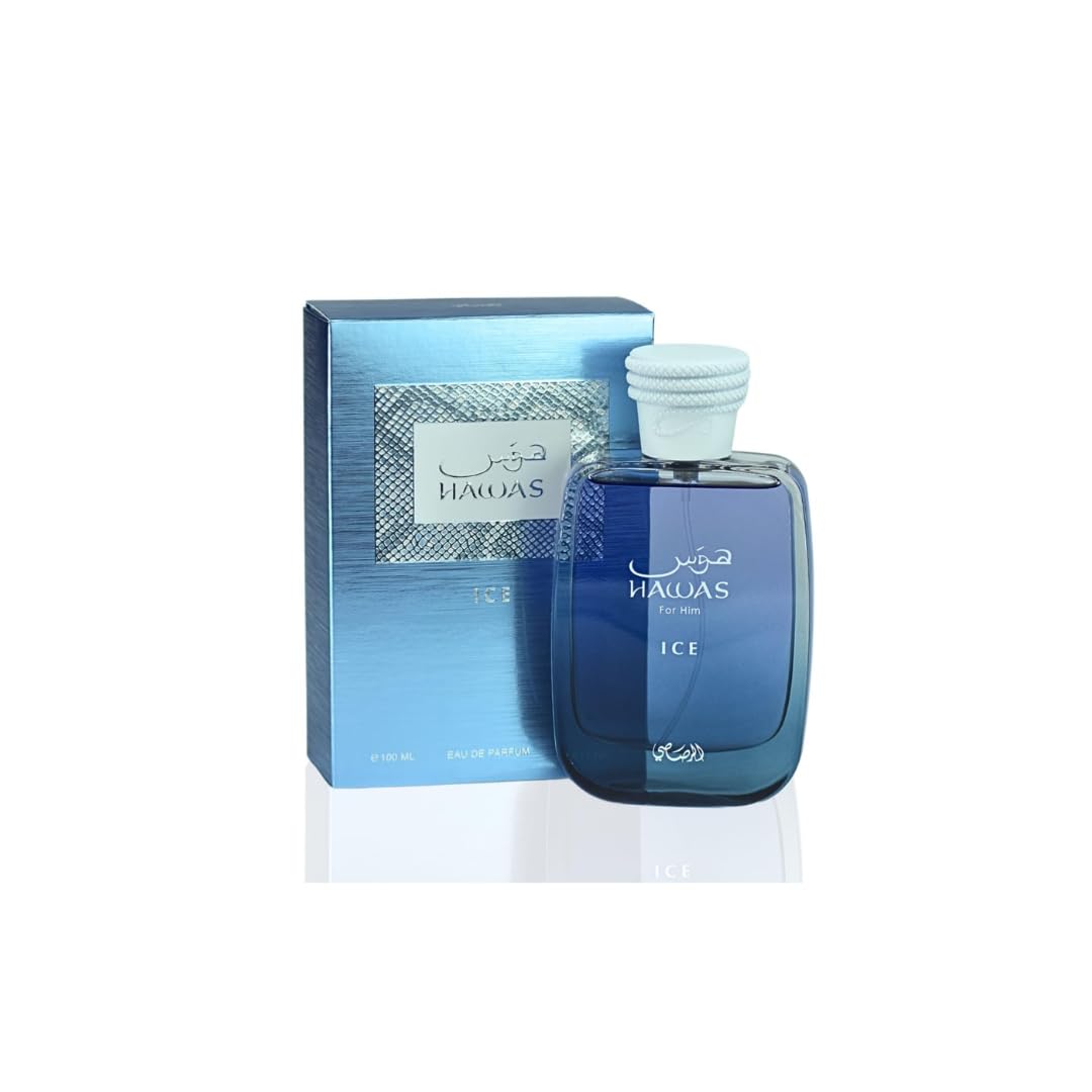 Hawas Ice for Men Eau de Parfum, 3.4 fl oz Long Lasting, Exquisite