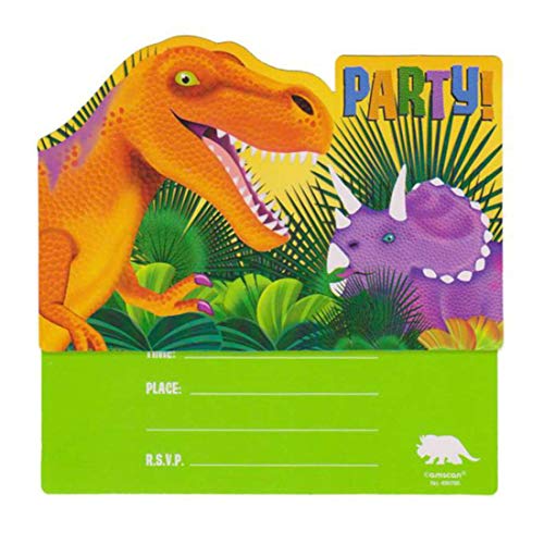 Amscan Prehistoric Party Postcard Invitations - 8 ct