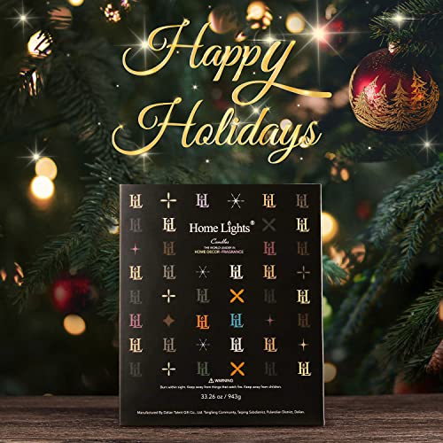 Homelights Scented Candle In Decorative Ceramic Jar Large 32Oz - Beautiful Designs, Black Amber & Ginger Lily, 3 Cotton Wicks, Smokeless Soy Wax, Burns 110 Hours. Ideal For Bedroom, Kitchen, Bath #TOP5