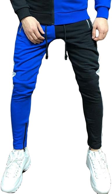 Amazon.com: Conjunto de chándal para hombre, 2 piezas con capucha y  bolsillos con cremallera completos para correr, correr, correr, deportes,  casual, pantalones : Ropa, Zapatos y Joyería