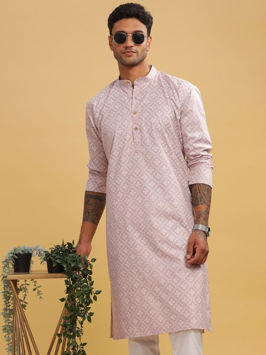 Image of BE ACTIVE Cotton Kurta for Men | Traditional and Classy Design | Indian Kurta | Full Sleeve Kurta