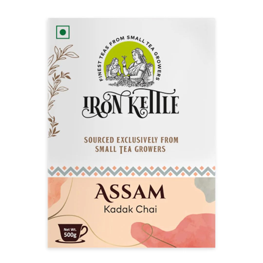 - Assam Kadak Chai 500g | Second Flush Black Tea with Rich Malty Flavor | 72% Fine Leaf Count | Sourced from Small Growers in Assam