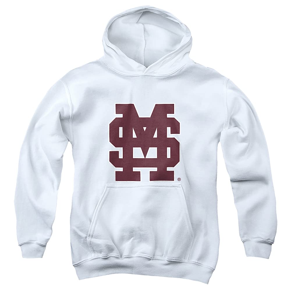 Mississippi State University Official Baseball Logo Youth Kids Boy/Girls Pull-Over Hoodie Sweatshirt