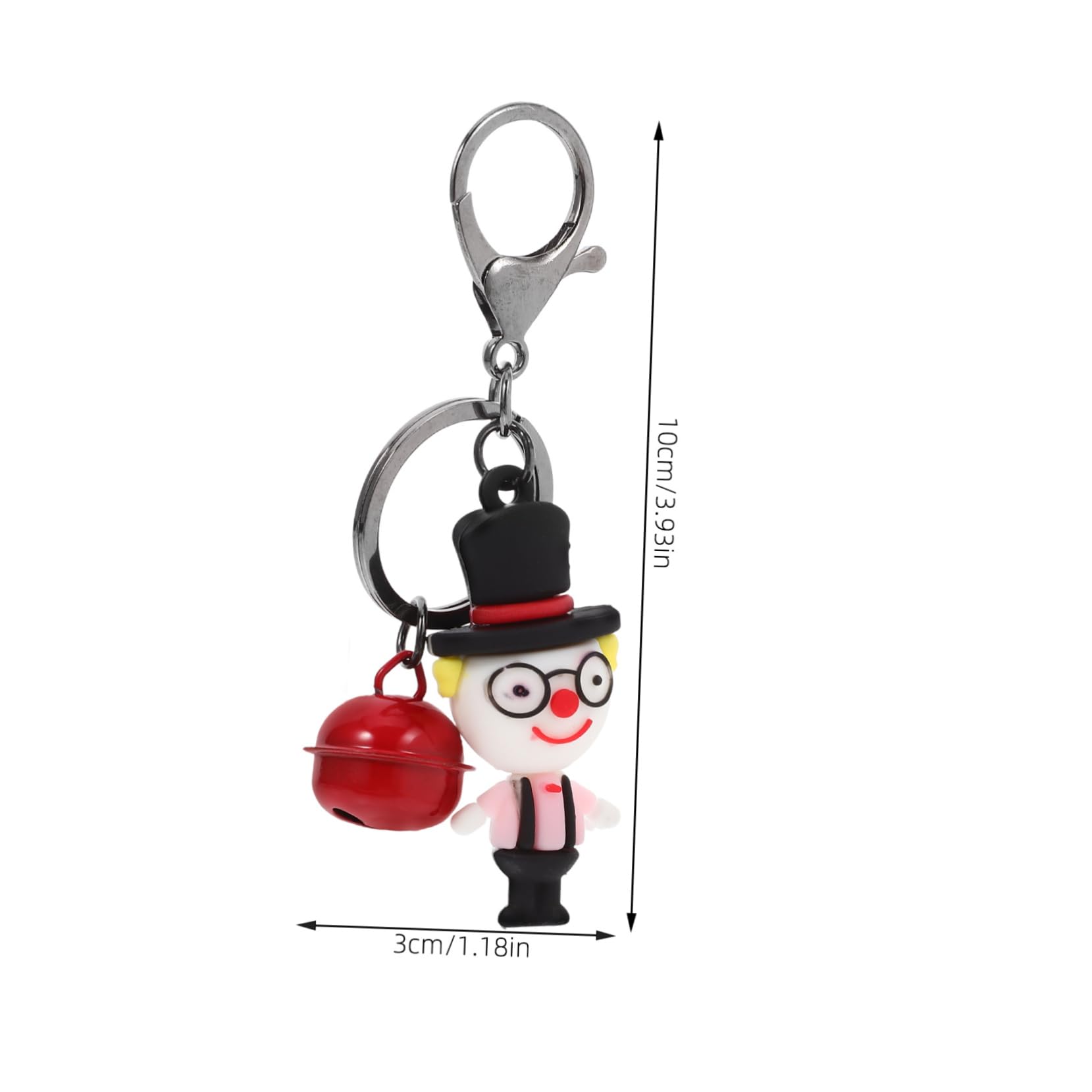 Alipis Silicone Clown Keychain Fun and Hanging Charm for Backpack Keyring Decor for Friends Collectors