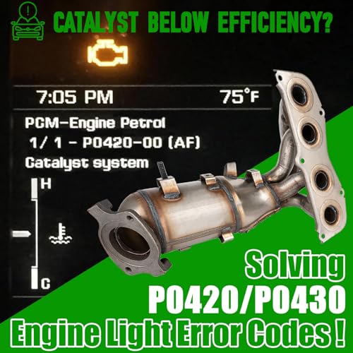 Image of Front Catalytic Converter Kit Direct-Fit Toyota Camry Solara 2002 2003 2004 2005 2006 2.4L Replaces 25051-0H040 25051-0H010 674-811