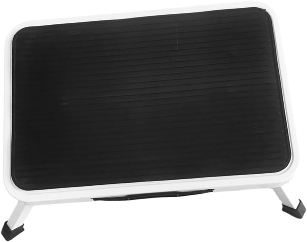 Alipis Home Portable Folding Step Stool Metal Indoor Stepping Stool Thickened Design for Easy Storage and Use for Reaching High Shelves Lightweight and Convenient for Daily Tasks