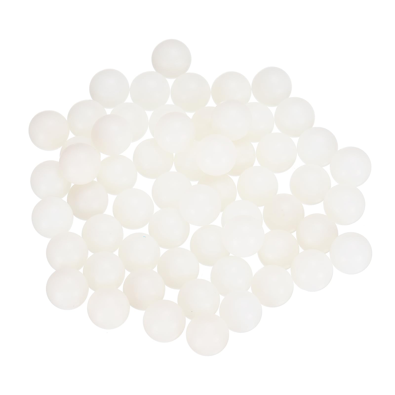 QUARKZMAN 60Pcs Sfere Di Rullamento In Nylon 10mm Sfere Solide In Plastica, Sfere Di Precisione G1 Superficie Satinata, Bianco