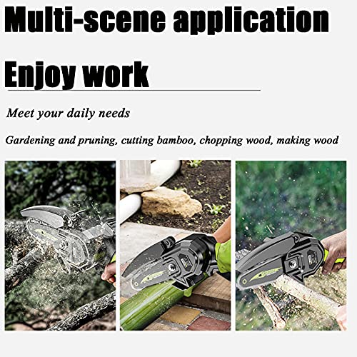 FJB Akku KettensäGe,Mini Akku Kettensage 4 Zoll Kettensage Elektro Geeignet Zum Beschneiden Von BäUmen Und Zum… – Bild 7