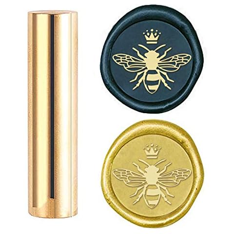 CRASPIRE Wax Seal Stamp Bee, Sealing Wax Stamps Animal Mini Brass Stamp Gun Wax Seal 15mm for Envelope Invitation Wedding Embellishment Bottle Decoration Cover
