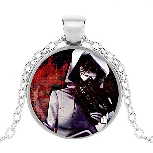 Kerlana Creepypasta Colgante de Collar de Cadena de la Manera Personalizada Collar de joyería de la aleación Colgante Simplicidad Mejor Regalo Unisex (Color : A13, Size : OneSize)