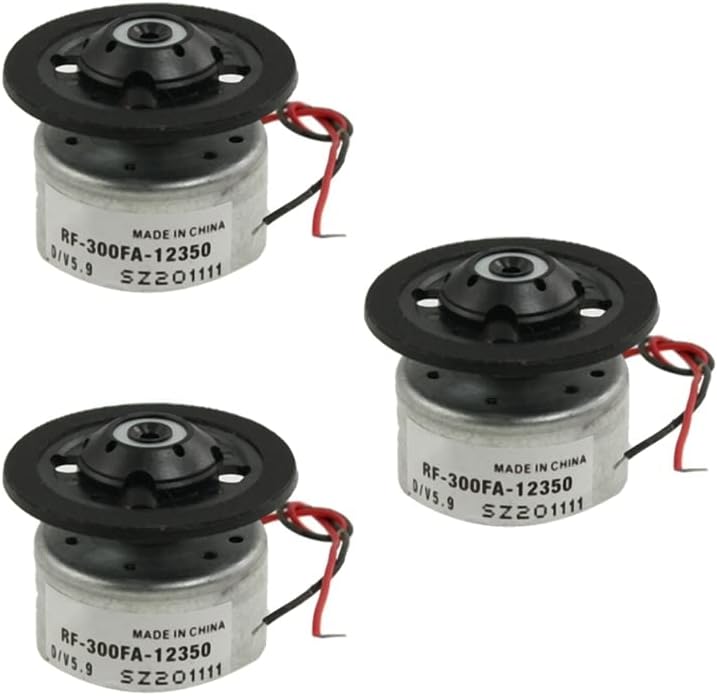 3X RF-300FA-12350 DC 5.9V Spindle Motor For DVD CD Player Silver+Black