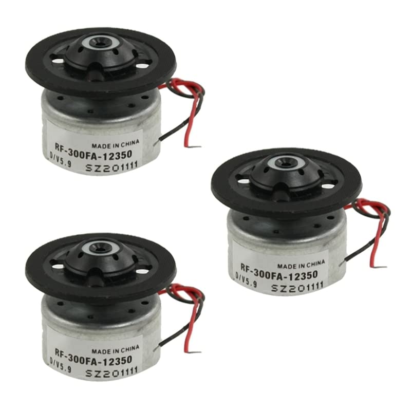 3X RF-300FA-12350 DC 5 9V Spindle Motor For DVD CD Player Silver Black