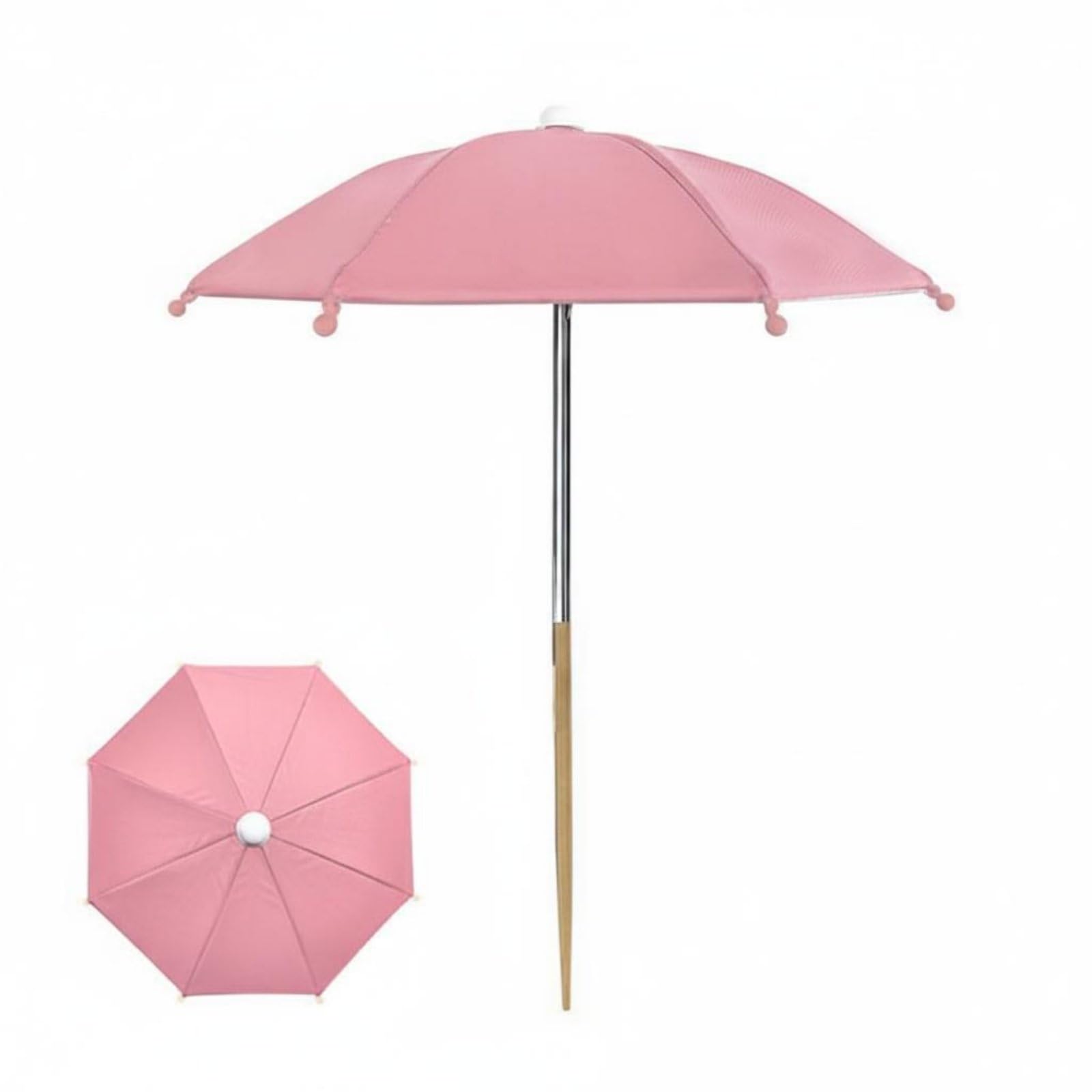 merishopp Blocking Plant Umbrella Rainproof Mini Plant Umbrella Heat Protection Succulent Sun Shade Easy to Install for Gardeners, Balcony, Patio, Outdoor, Pink|Clothing Shoes & Accessories-picture-28