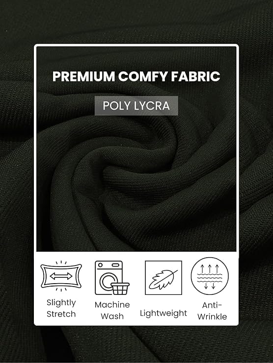Image of GRECIILOOKS Women High Rise High Waist Trousers Flared Korean Style Formal Pants| Elegant Workwear for Office, College & Events (Available in Plus Size)