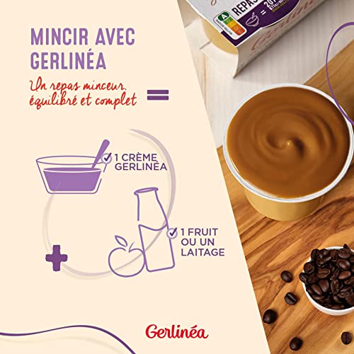Gerlinéa - Coupelle Crème Repas Minceur - Substitut de Repas Complet et Rapide - Saveur : Café - 178060, lot de 3x210g – Image 4