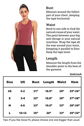 Evobak Workout Tops for Women - Yoga Shirts Racerback Crop Tops Athletic Exercise Gym Running Training Tanks Active Wear