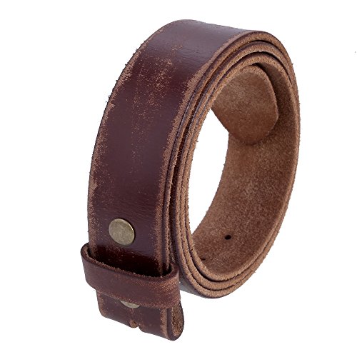 Image of Gelante Genuine Full Grain Leather Belt Strap without Belt Buckle