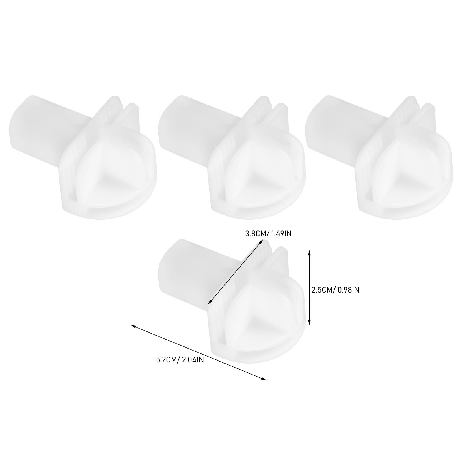 Conectores y Fáciles de Instalar para Estanterías Modulares de Plástico Resistentes 8 Ideales para Cubos de Almacenamiento en Armarios y Organizadores