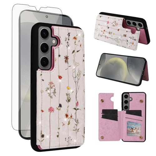 Housse Samsung Galaxy S25+ anti-choc avec porte-carte et film écran inclus