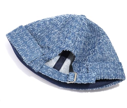 Image of Glamorstar Brimless Dome Hats for Women Men Sailor Beanie Cap Vintage Docker Hat