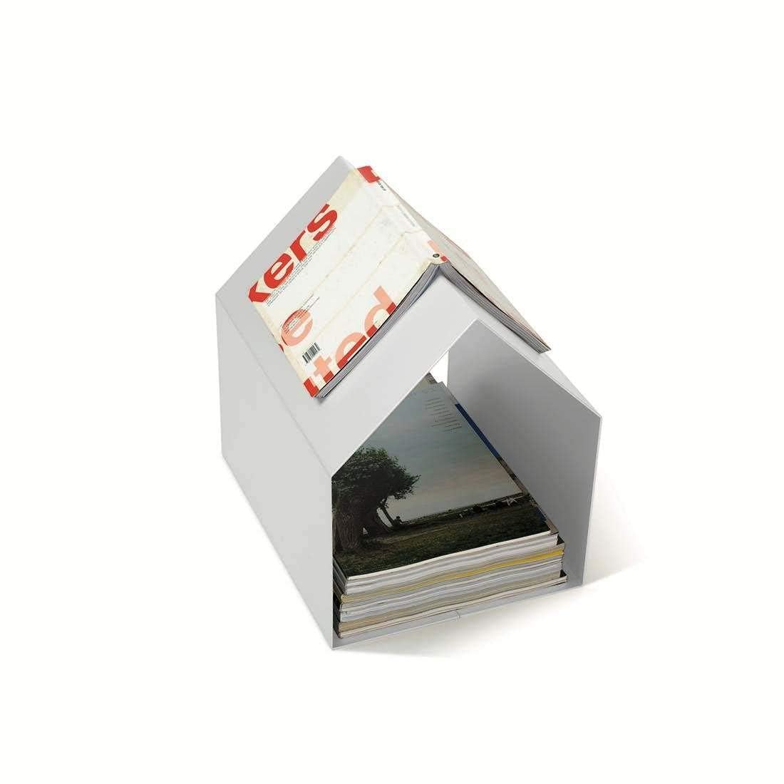 Indian Decor 4035 Magazine Holder - The Magazine House/House Shaped Magazine Holder/Magazine Rack House Shaped (White)-picture-15