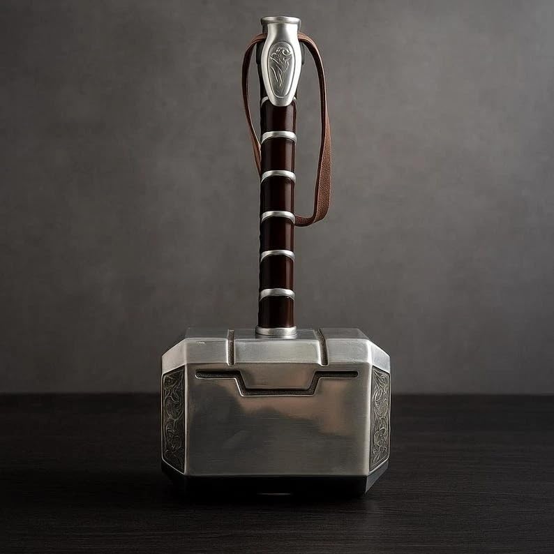 Thor Mjolnir Hammer Metal Replica Cosplay Collectible Prop Display Toy