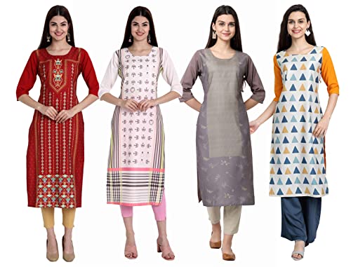 Image of Women's Crepe Straight Kurta