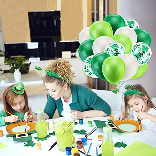 BBMORE Ballonnen, 64 stuks, groen, met confettiballonnen, 30 cm, decoratieve heliumballonnen voor kinderverjaardagen… - Image 4