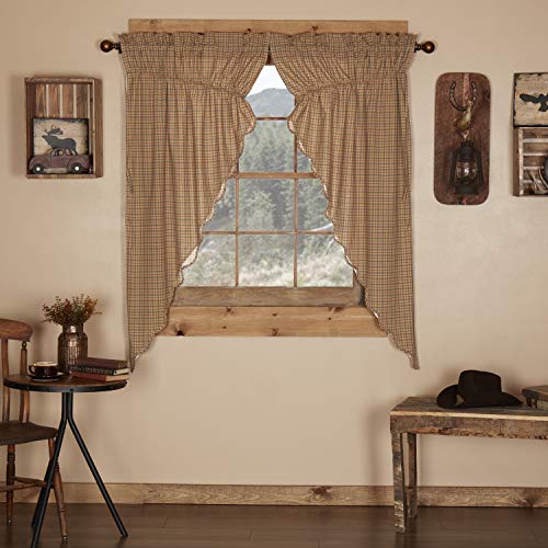 VHC-Brands-Millsboro-Window-Curtains-Prairie-Short-Panel-Scalloped-Set-of-2-Tan-63x36x18 VHC Brands Millsboro Window Curtains Prairie Short Panel Scalloped Set of 2 Tan 63x36x18
