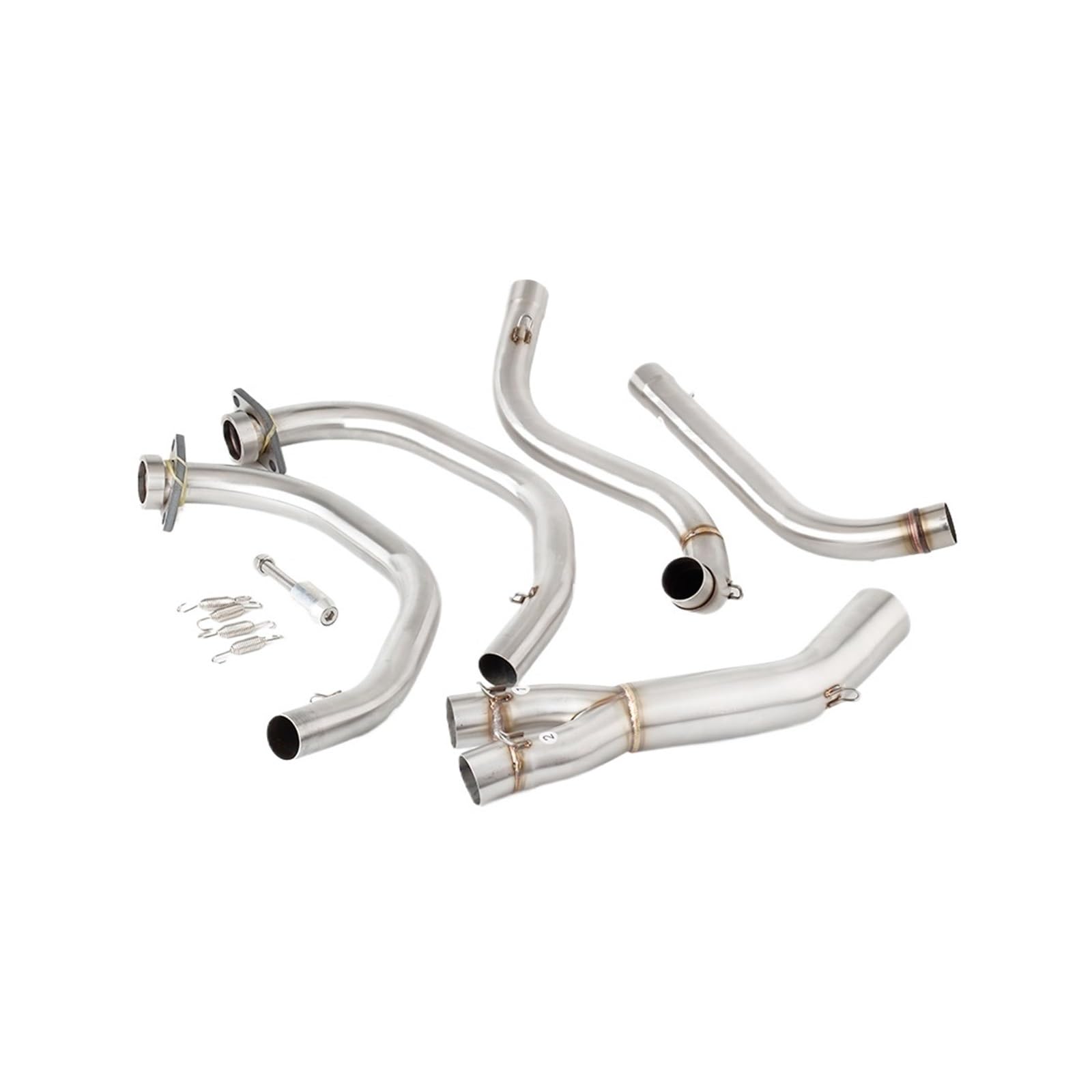 motocyklowy tłumik wychowej wydech Pasuje Do Kawasaki KLE 500 1991 Do 2007 KLE500 Tłumik Wydechowy Motocykla Nagłówek Rura Łącząca 51mm Slip-on