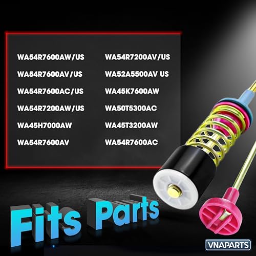 Image of VNAPARTS【2026 Upgraded】 DC97-16350V Washer Suspension Rods For Samsung Washer WA54R7200AV /US WA54R7200AW /US WA5AR7200AV /US WA54R7600AV /US 27.6 Inch Damper Assembly WA52A5500AV, WA45K7600AW