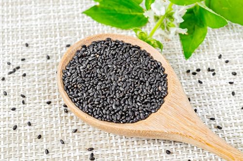 Image of MAMAGRAIN Premium Basil Seeds 200gm - Sabja Seeds | Tulsi Seeds | High in Fiber, Omega-3 | Ideal for Drinks, Falooda, Smoothies & Desserts | Hygienically Packed | Natural & Edible Basil Seed (200g)