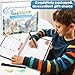 gisgfim 4 Pack Grooved Cursive Handwriting Workbook Kit Magic Reusable Grooved Handwriting Practice with Disappearing Ink Pens Cursive Workbook for Kids Number Poems Jokes & Riddles Inspiring Quotes