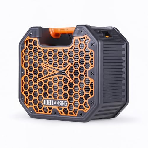 Altec Lansing TOUGHBOXX Bluetooth Speaker, 70W Peak Power, IPX5 Waterproof, 18Hr...