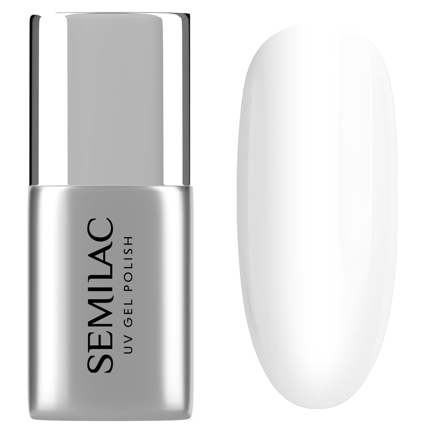 Semilac Top No Wipe Nail Polish | 7 ml | Innovative UV LED Top Coat Soak Off Gel Nail for Color Protection | Gloss Finish and Transparent | Easy to Apply, Resistant and Dries Quickly