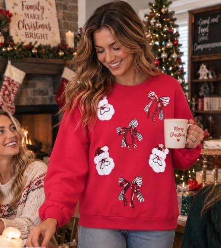 Christmas Sweatshirts for Women Sequin - image 2