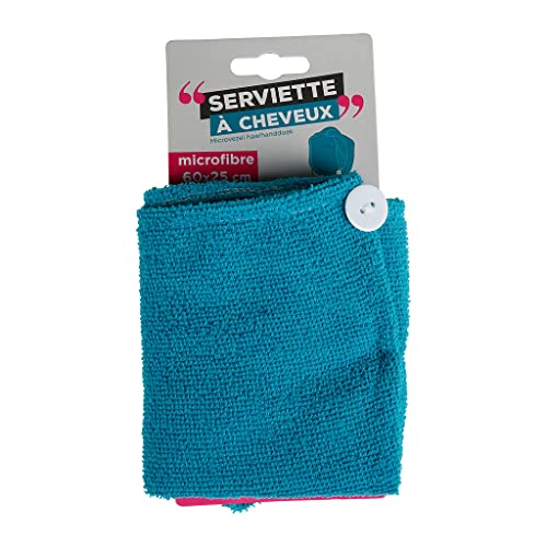 UPFIT - Serviette Cheveux en Microfibre - Petit Format en Forme Foulard - Permet de sécher Les Cheveux mouillés - Dimensions: 60x25cm - en Microfibre - Format idéal pour Transporter dans Sac de Sport Cover