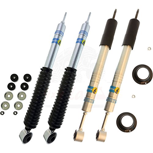 Bilstein B8 5100 Series Set of 4 Monotube Replacement Gas Charged Shock Absorbers for 10-15 Toyota 4Runner 4WD 0-2.5in Front and 0-2in Rear Lift