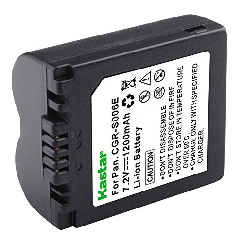 Kastar Camera Battery Replacement for Panasonic Lumix DMC-FZ7 DMC-FZ8 DMC-FZ28 DMC-FZ30 DMC-FZ35 DMC-FZ38 DMC-FZ50 and BP-DC5 J BP-DC5 U CGA-S006 CGA-S006A CGA-S006E CGR-S006 CGR-S006E DMW-BMA7